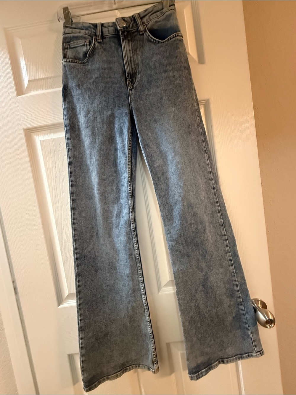 Free People Thunderbird Flare Jeans Firecracker Red Size 27